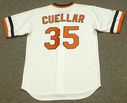 Baltimore Orioles Mike Cuellar Cooperstown MLB jersey front view