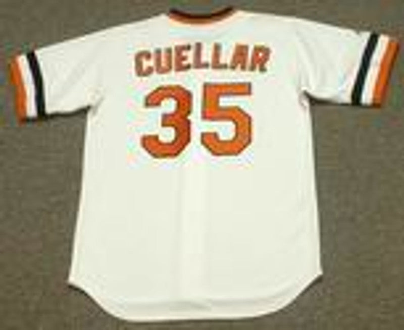 Baltimore Orioles Mike Cuellar Cooperstown MLB jersey front view