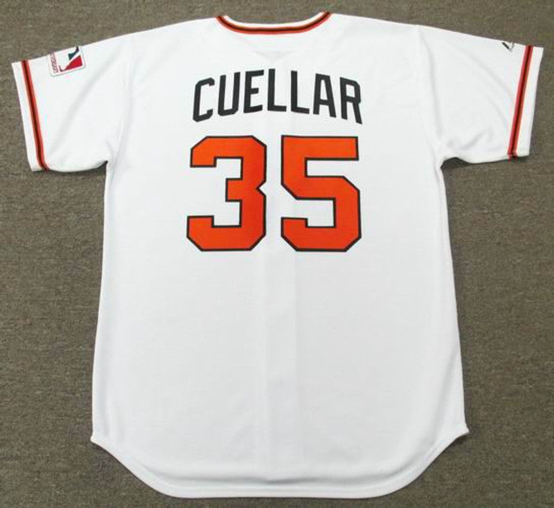 Baltimore Orioles Mike Cuellar Cooperstown MLB jersey front view