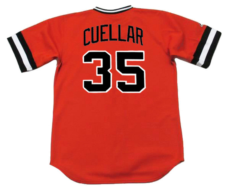 Baltimore Orioles Mike Cuellar Cooperstown MLB jersey front view