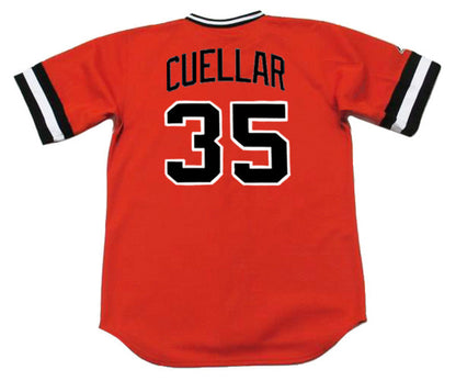 Baltimore Orioles Mike Cuellar Cooperstown MLB jersey front view