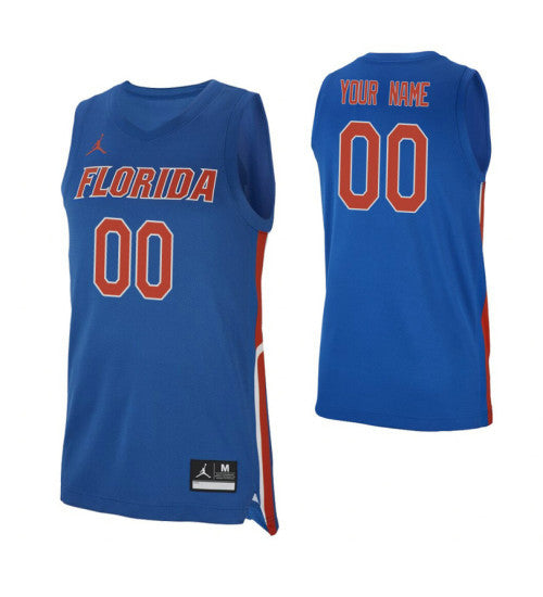 Florida Gators Custom Jersey Royal stitched retro jersey