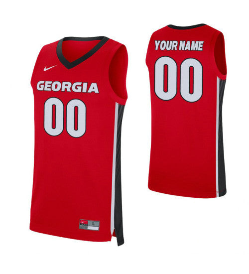 Georgia Bulldogs Custom Jersey Red stitched retro jersey