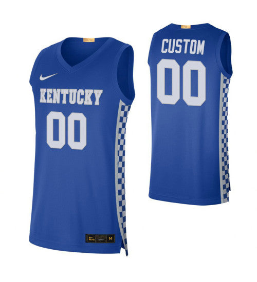 Kentucky Wildcats 00 Custom College Basketball Alumni Limited Jersey Royal stitched retro jersey