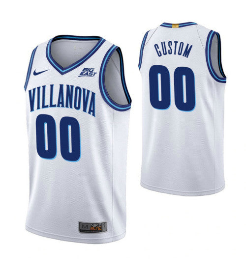Villanova Wildcats Custom Home Jersey White | Stitched Jersey RTJS 8993