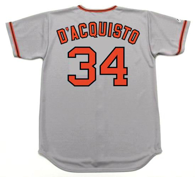 San Francisco Giants John Dacquisto Cooperstown MLB jersey front view
