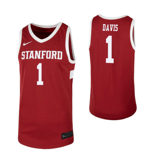 Daejon Davis College Basketball Jersey Cardinal Stanford Cardinal | Stitched Jersey RTJS 4977