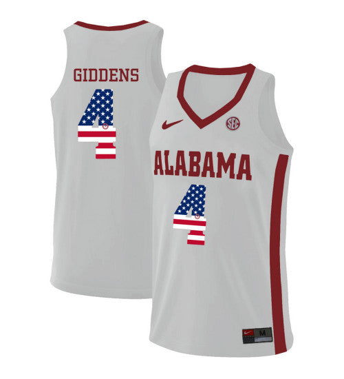 Alabama Crimson Tide 4 Daniel Giddens College Basketball Jersey White 5970 | Stitched Jersey RTJS 5778