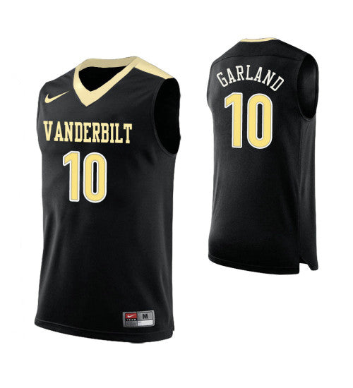 Vanderbilt Commodores Darius Garland #10 Black stitched throwback college basketball jersey