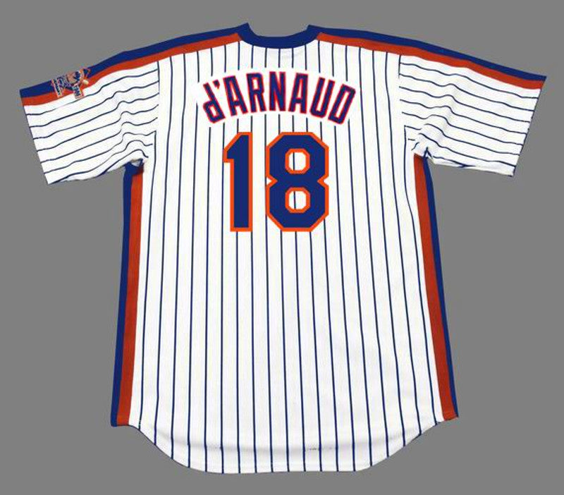 New York Mets Travis Darnaud MLB jersey front view