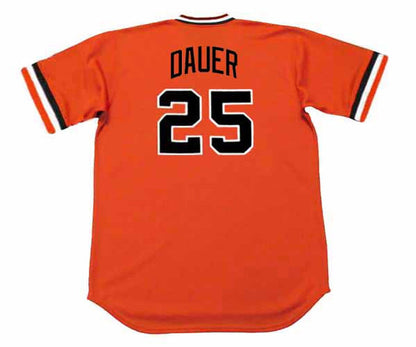Baltimore Orioles Rich Dauer Cooperstown MLB jersey front view