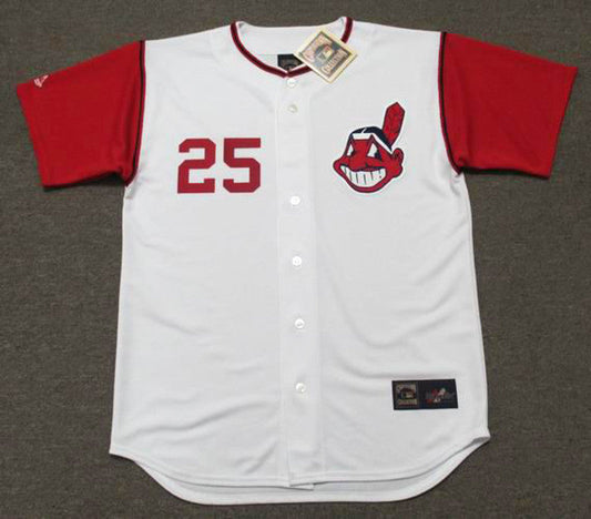 Cleveland Indians Vic Davalillo Cooperstown MLB jersey front view