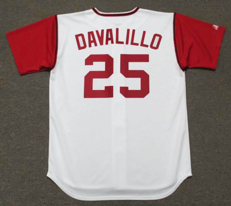 Cleveland Indians Vic Davalillo Cooperstown MLB jersey front view