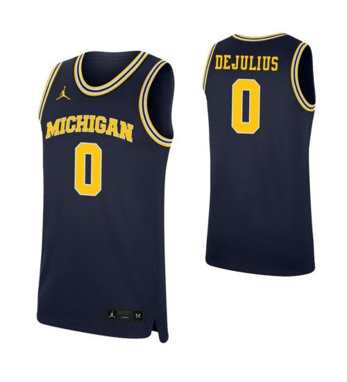 Michigan Wolverines 0 David Dejulius Navy College Basketball Jersey 3077 | Stitched Jersey RTJS 8671