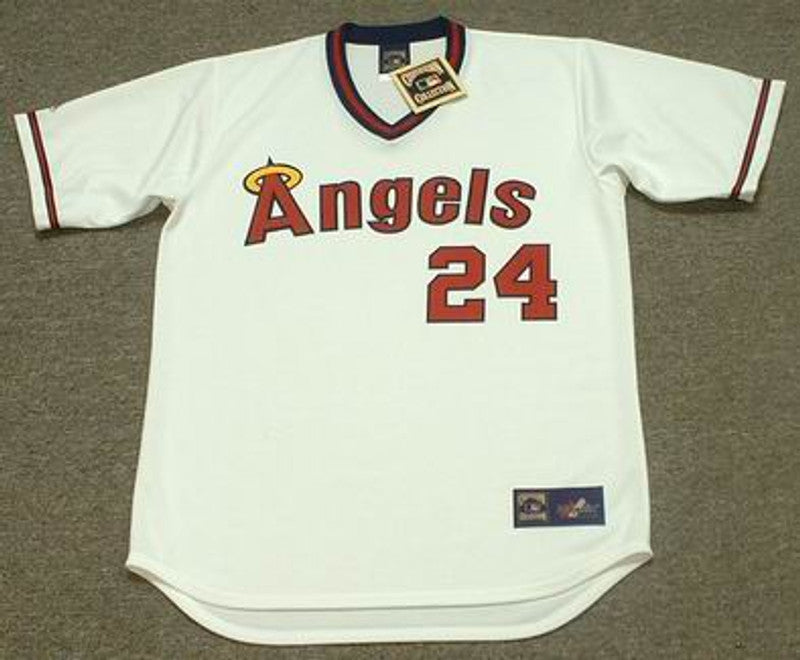 Chili Davis California Angels Cooperstown Throwback Home Baseball Stitched Jersey jersey front view
