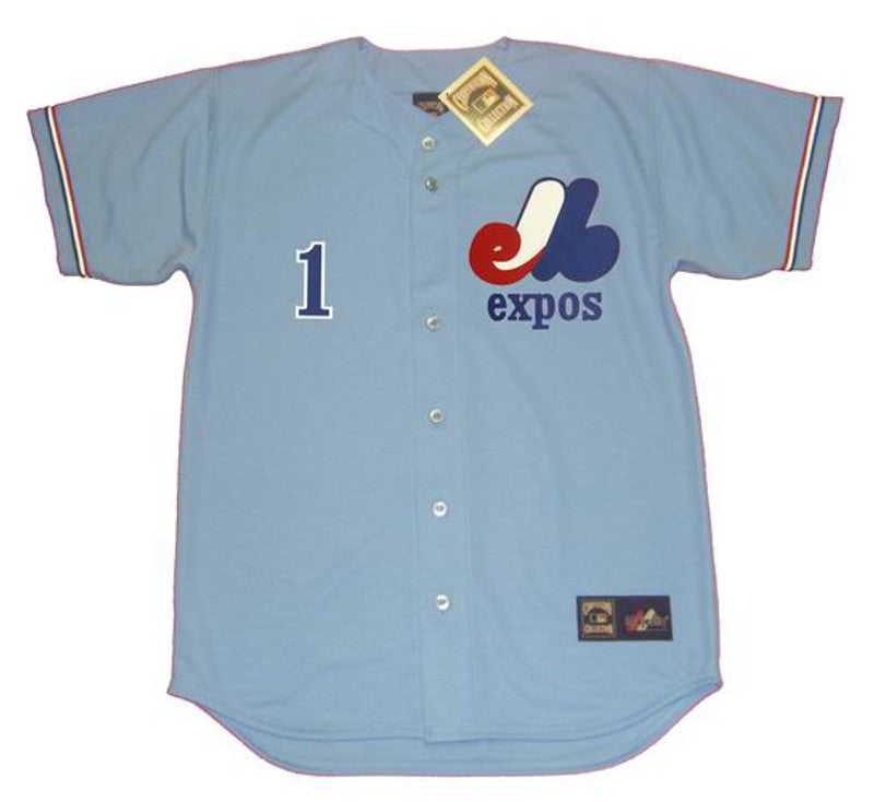 Montreal Expos Willie Davis Cooperstown MLB jersey front view