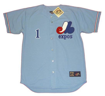 Montreal Expos Willie Davis Cooperstown MLB jersey front view