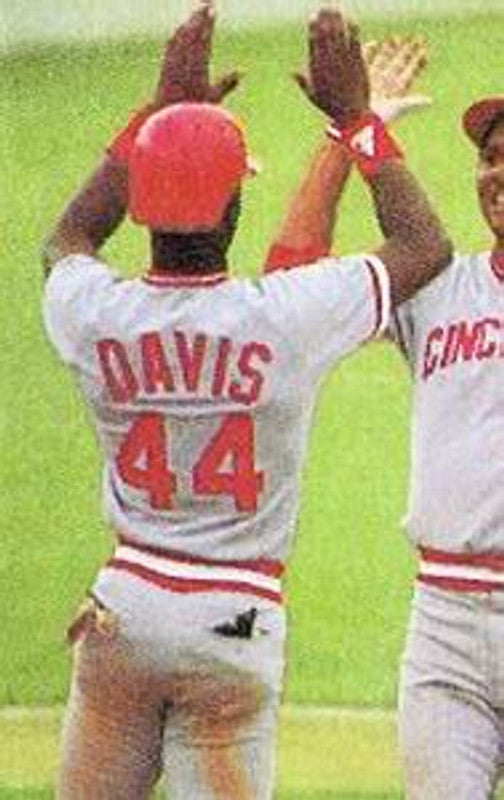 Cincinnati Reds Eric Davis Cooperstown MLB jersey front view