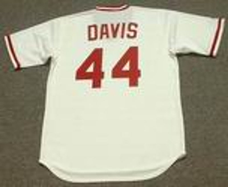 Cincinnati Reds Eric Davis Cooperstown MLB jersey front view