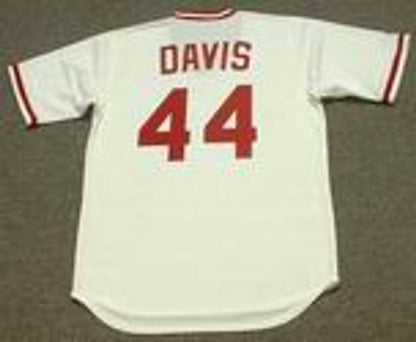 Cincinnati Reds Eric Davis Cooperstown MLB jersey front view