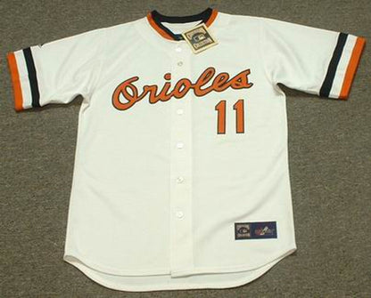 Baltimore Orioles Doug Decinces Cooperstown MLB jersey front view