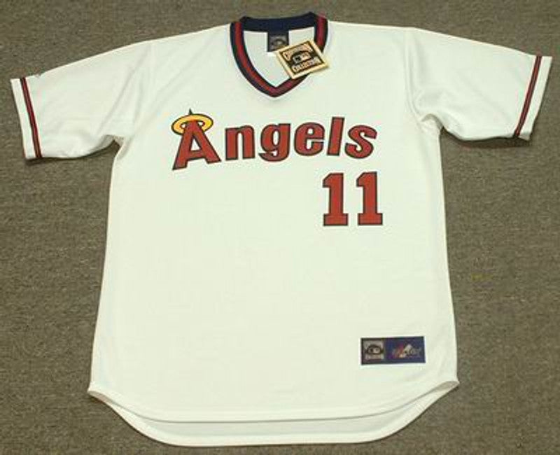 Doug Decinces California Angels 1982 Cooperstown Throwback Baseball Jersey jersey front view