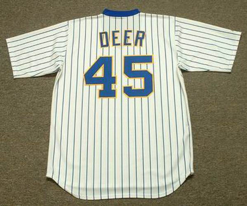 Milwaukee Brewers Rob Deer Cooperstown MLB jersey front view