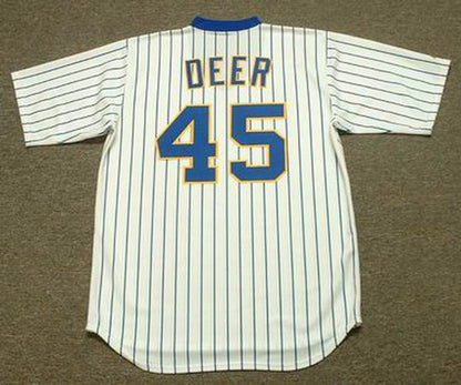 Milwaukee Brewers Rob Deer Cooperstown MLB jersey front view