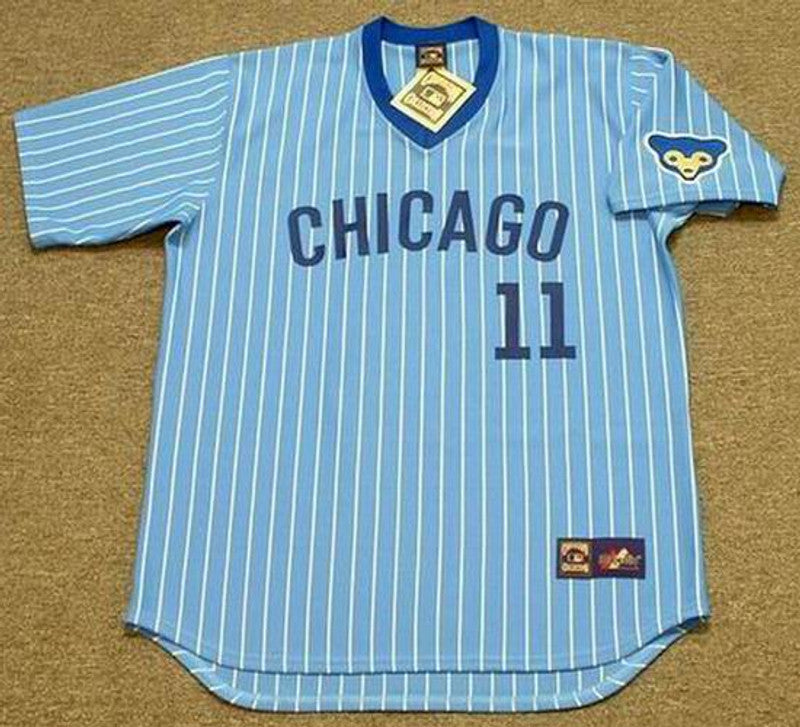Chicago Cubs Ivan Dejesus Cooperstown MLB jersey front view