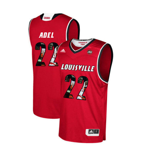 Louisville Cardinals 22 Deng Adel College Basketball Jersey Red | Stitched Jersey RTJS 3478