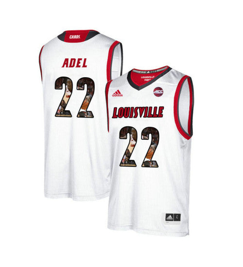Louisville Cardinals 22 Deng Adel College Basketball Jersey White | Stitched Jersey RTJS 3477