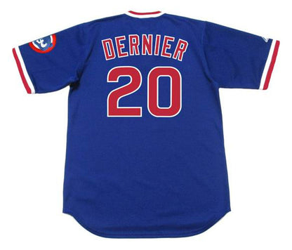 Chicago Cubs Bob Dernier Cooperstown MLB jersey front view