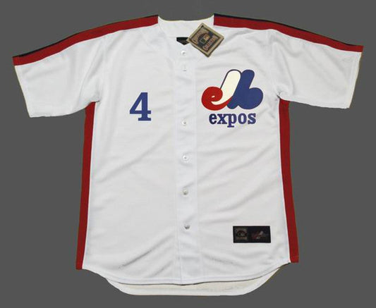 Montreal Expos Delino Deshields Cooperstown MLB jersey front view
