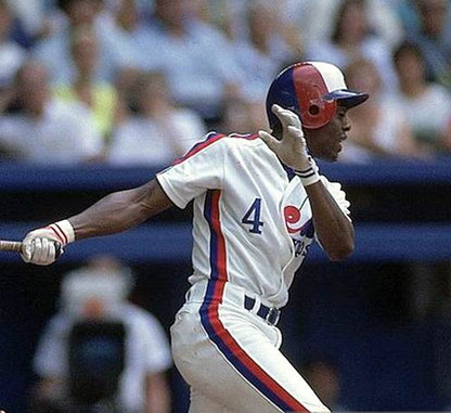 Montreal Expos Delino Deshields Cooperstown MLB jersey front view