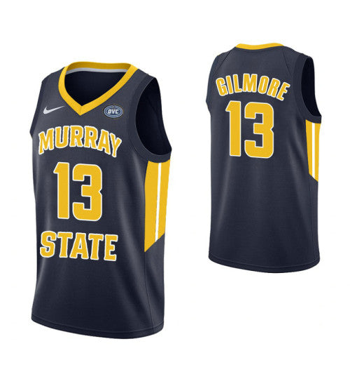 Murray State Racers #13 Devin Gilmore College Basketball Jersey Navy stitched college jersey