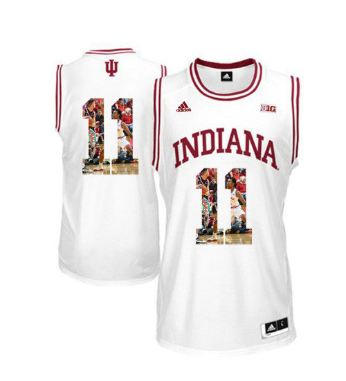 Indiana Hoosiers 11 Devonte Green College Basketball Jersey White 1713 stitched retro jersey