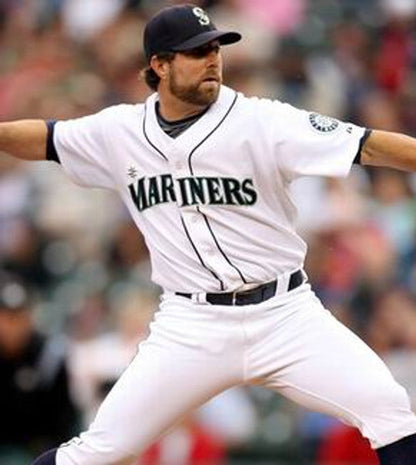 Seattle Mariners Ra Dickey MLB jersey front view
