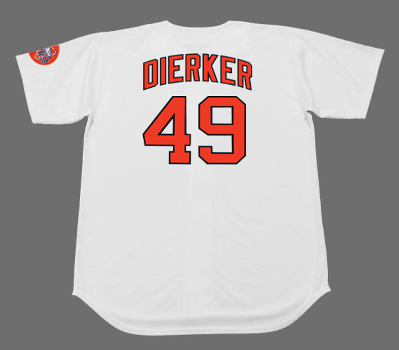 Houston Astros Larry Dierker MLB jersey front view