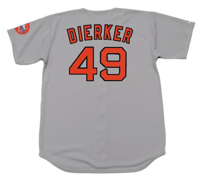 Houston Astros Larry Dierker Cooperstown MLB jersey front view
