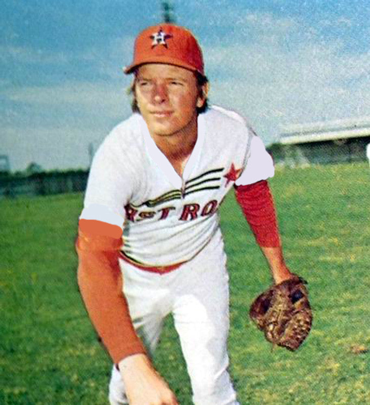 Houston Astros Larry Dierker MLB jersey front view