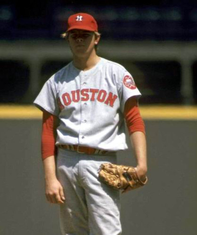 Houston Astros Larry Dierker Cooperstown MLB jersey front view