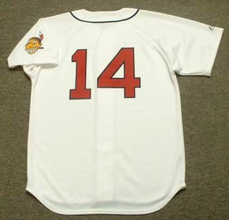 Cleveland Indians Larry Doby Cooperstown MLB jersey front view