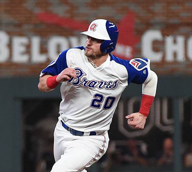 Atlanta Braves Josh Donaldson 1970s MLB jersey front view
