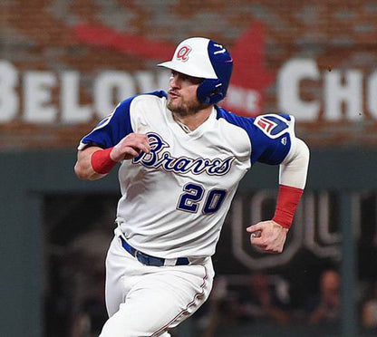 Atlanta Braves Josh Donaldson 1970s MLB jersey front view