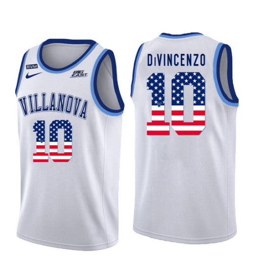 Villanova Wildcats 10 Donte Divincenzo College Basketball Jersey White 5399 | Stitched Jersey RTJS 6349