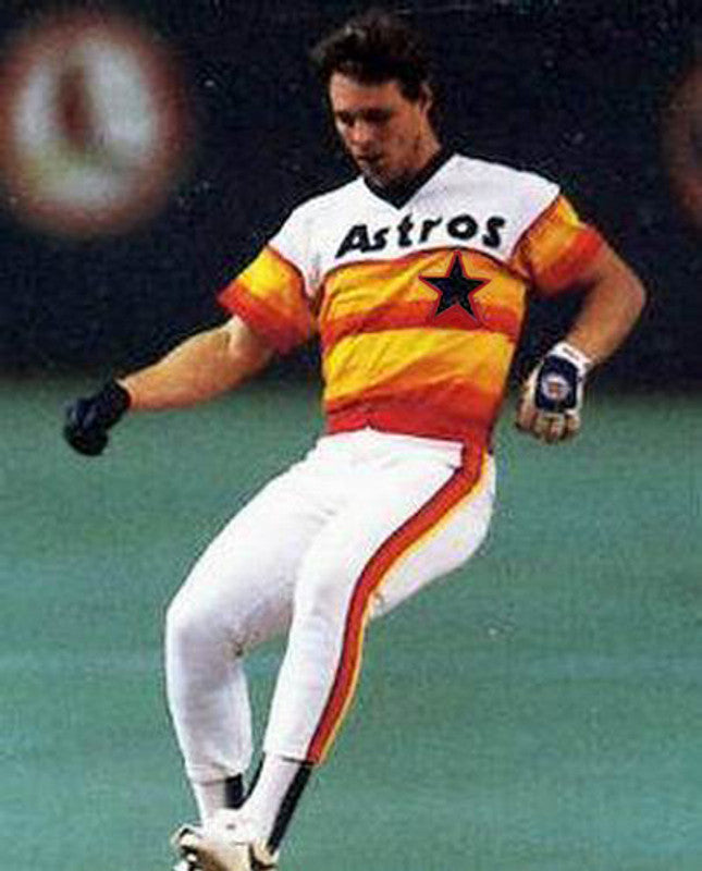 Houston Astros Bill Doran 1980s MLB jersey front view
