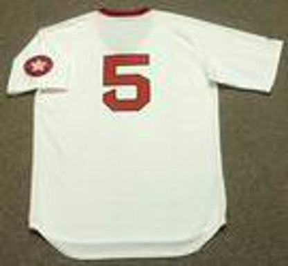Boston Red Sox Denny Doyle Cooperstown MLB jersey front view