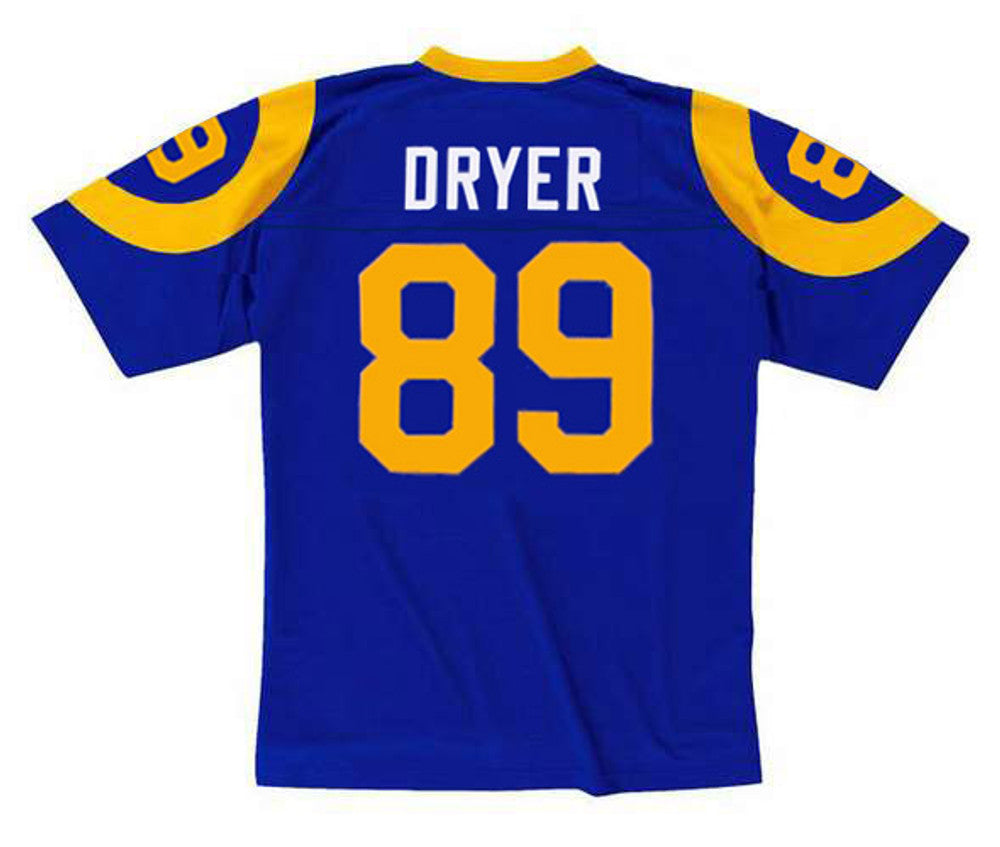 Los Angeles Rams Fred Dryer NFL jersey front view