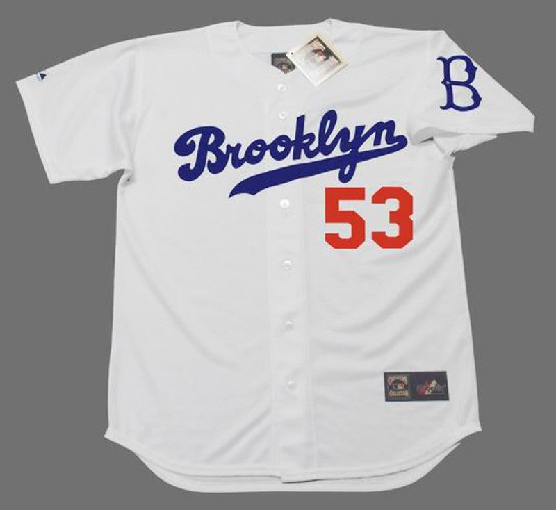 Don Drysdale Brooklyn Dodgers Cooperstown Throwback Baseball Jersey jersey front view