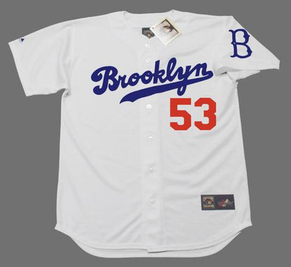 Don Drysdale Brooklyn Dodgers Cooperstown Throwback Baseball Jersey jersey front view